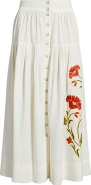 THE GREAT. & Stetson The Western Embroidered Highland Skirt
