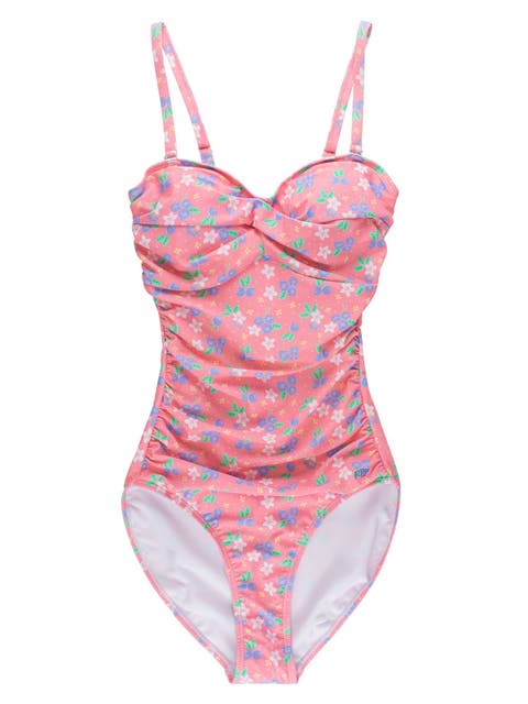 UPF50+ Sun Protected Women's Convertible Bandeau One Piece Swimsuit