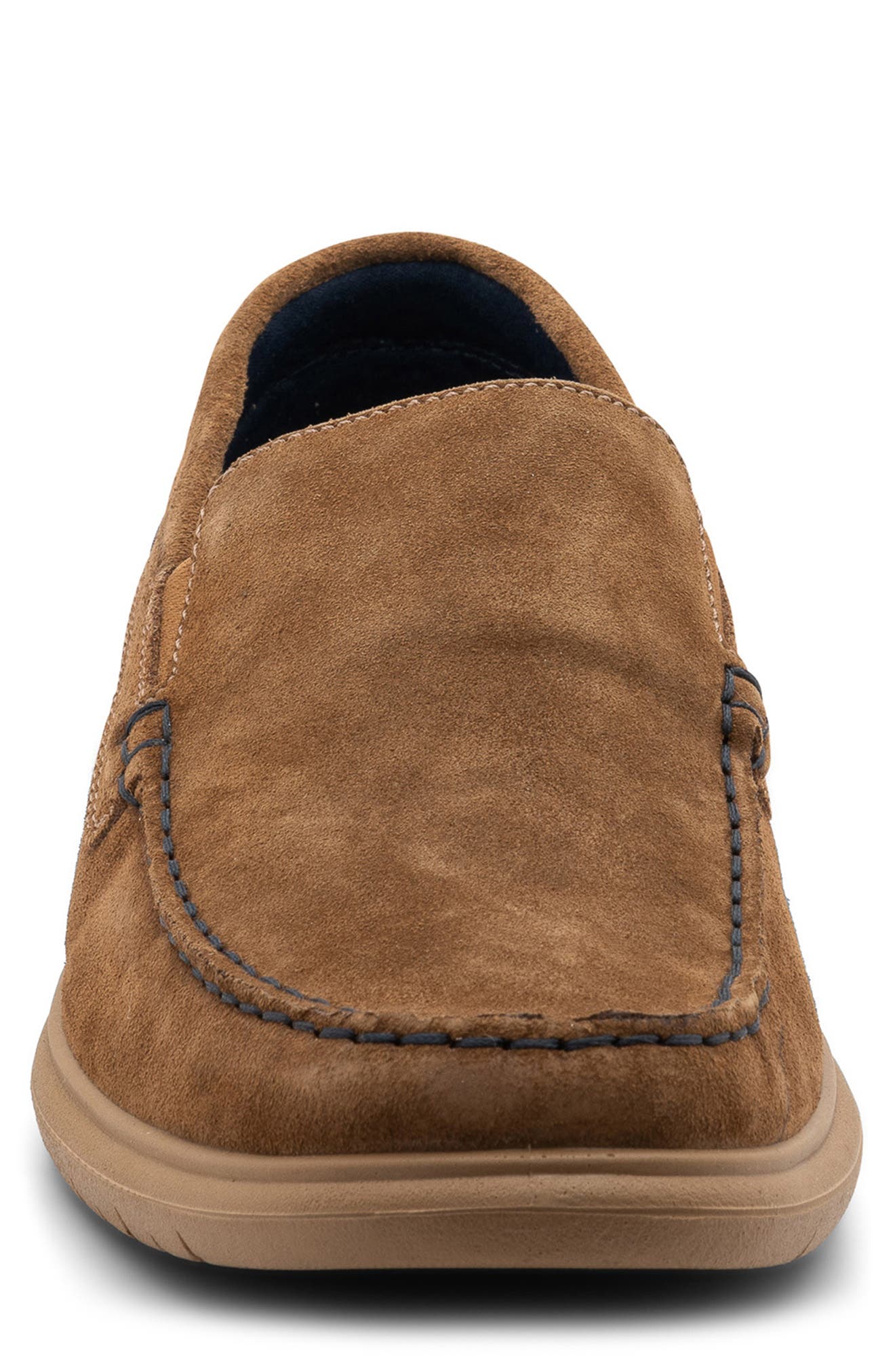 ara Lagrange Moc Toe Loafer, Alternate, color, Brown Suede