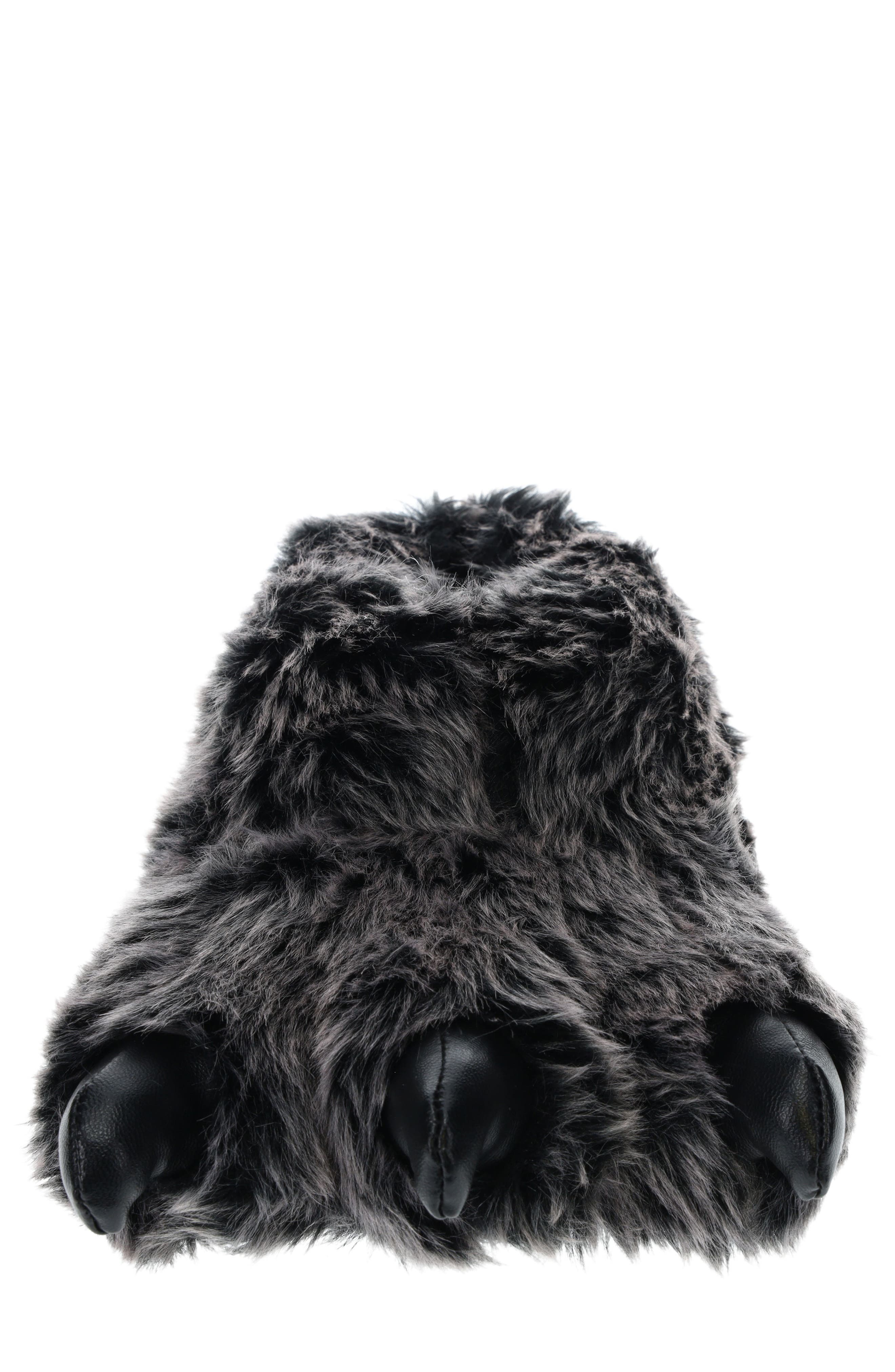SG Footwear Plush Claw Slipper, Alternate, color, 