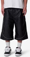 mnml Ultra Baggy Studded Faux Leather Shorts