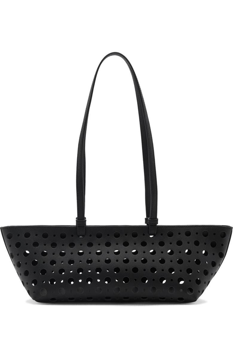 MANGO Die-Cut Faux Leather Shoulder Bag, Main, color,