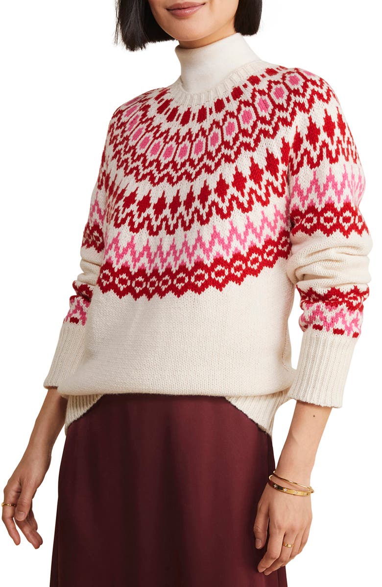 vineyard vines Cast Off Fair Isle Wool Blend Sweater, Main, color, 