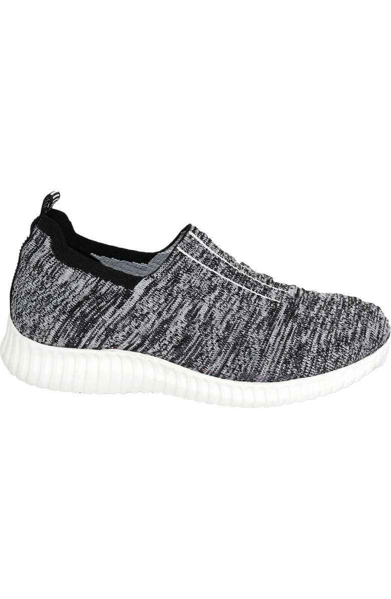 David Tate Melrose Stretch Knit Sneaker, Alternate, color, Black