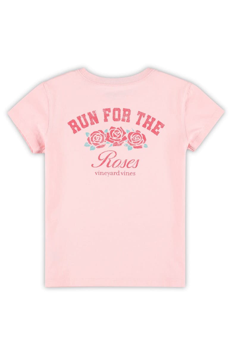 vineyard vines Girls Preschool Vineyard Vines  Pink Kentucky Derby Distressed Run for the Roses T-Shirt, Alternate, color, 