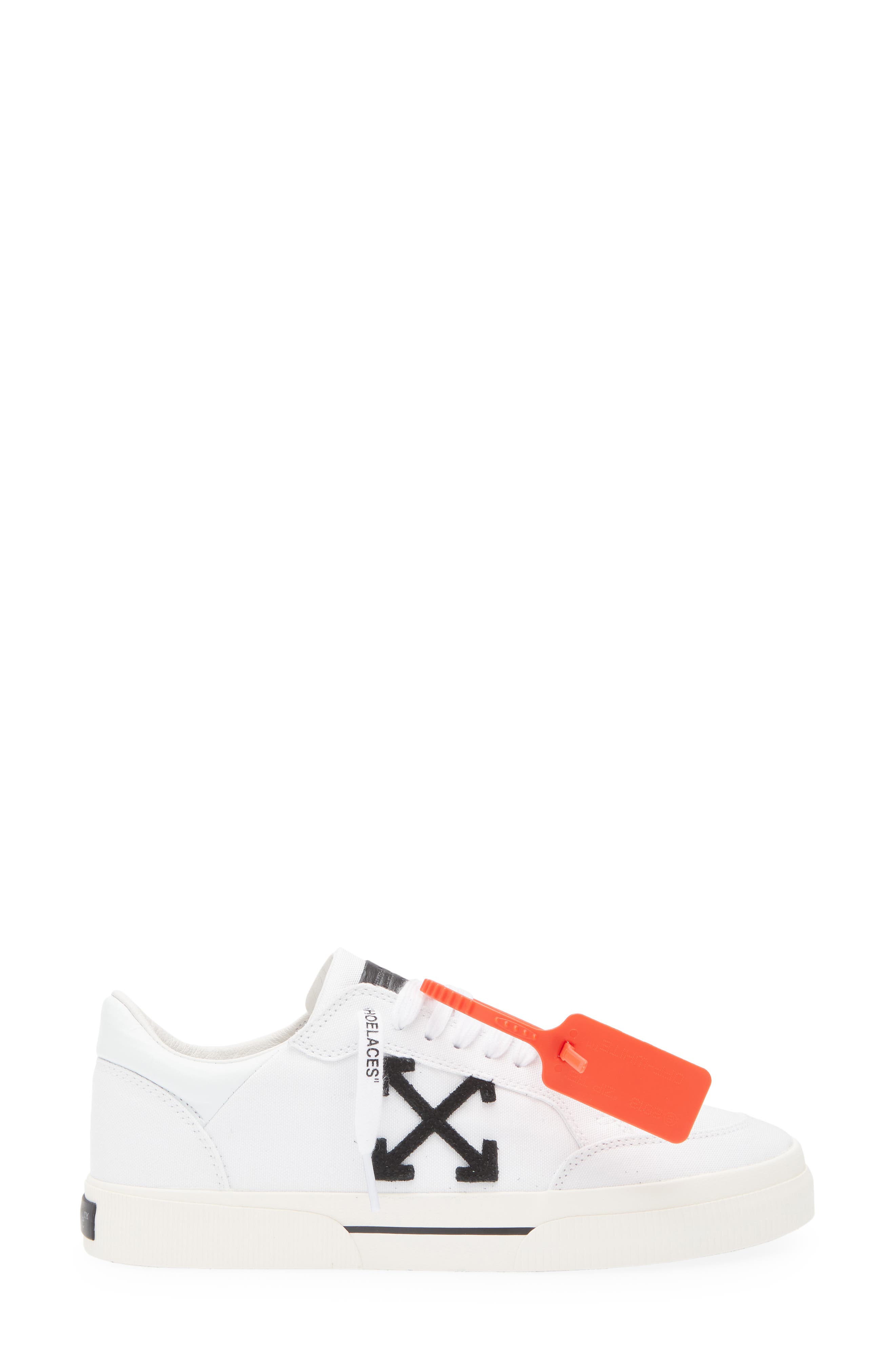 Off-White New Low Sneaker, Alternate, color, White - Black