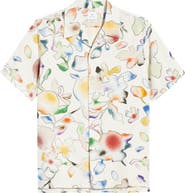 PS Paul Smith Casual Fit Floral Short Sleeve Button-Up Shirt
