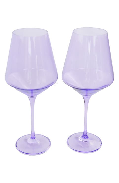 Set of 2 Stem Wine Glasses