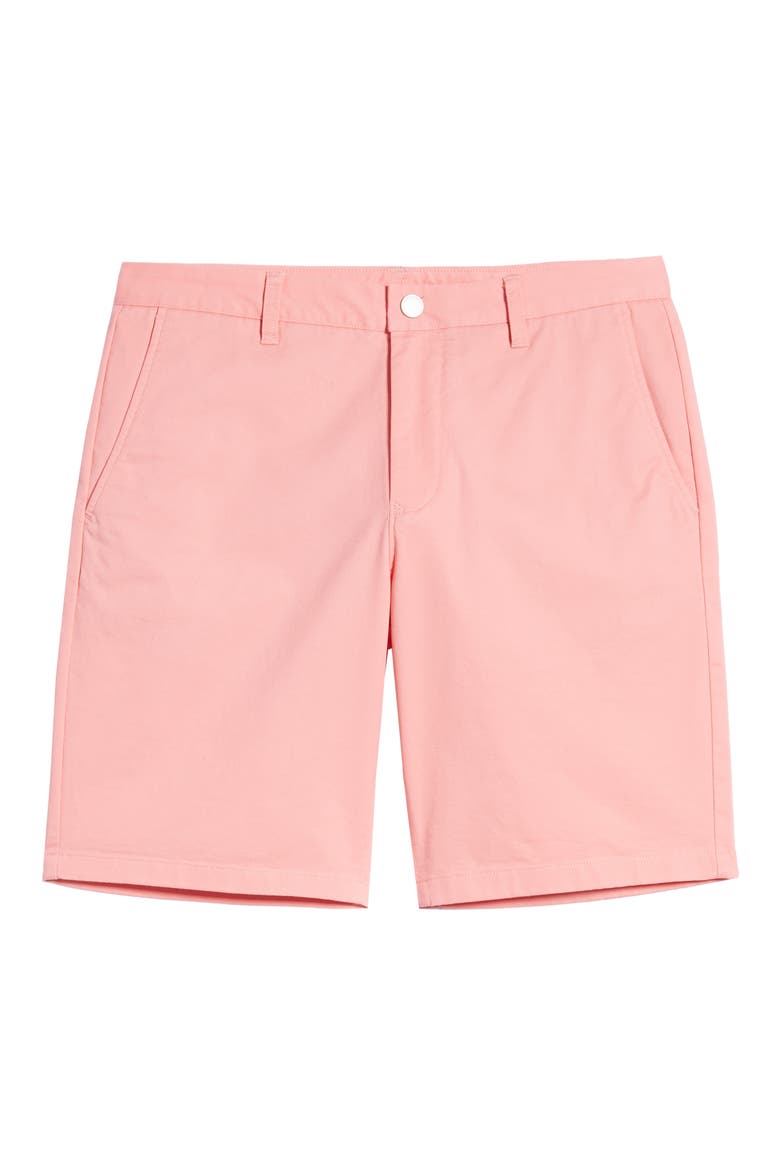 Stretch Washed Chino 9-Inch Shorts, Alternate, color, ICED PAPAYA
