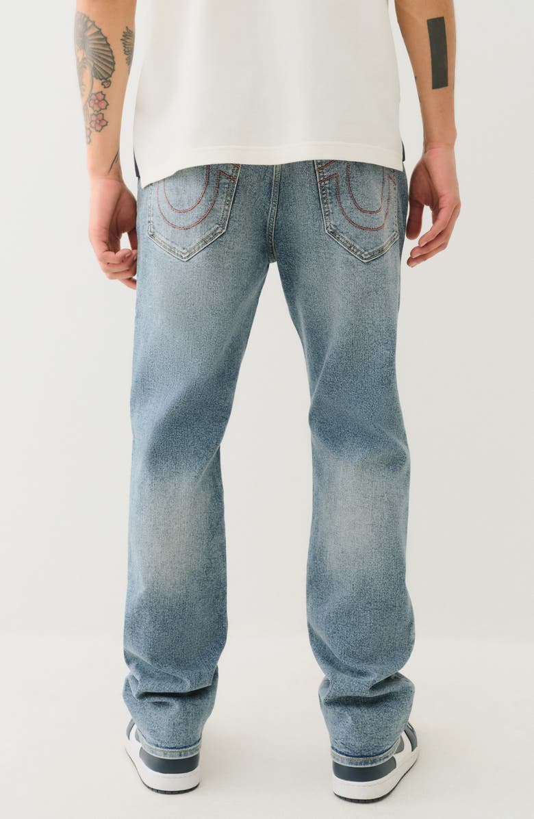 True Religion Ricky Straight Leg Jeans, Alternate, color, Light Mellow W/ Dest
