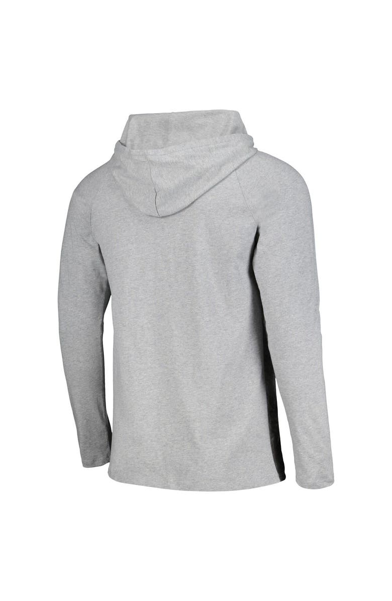 Stadium Essentials Men's Stadium Essentials Heather Gray San Antonio Spurs Atrium Raglan Long Sleeve Hoodie T-Shirt, Alternate, color, Heather Gray