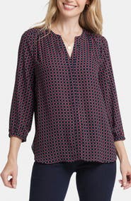 NYDJ Pintuck Blouse