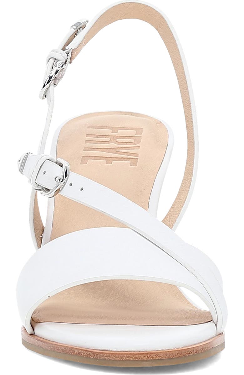 Frye Rachel Slingback Wedge Sandal, Alternate, color, White