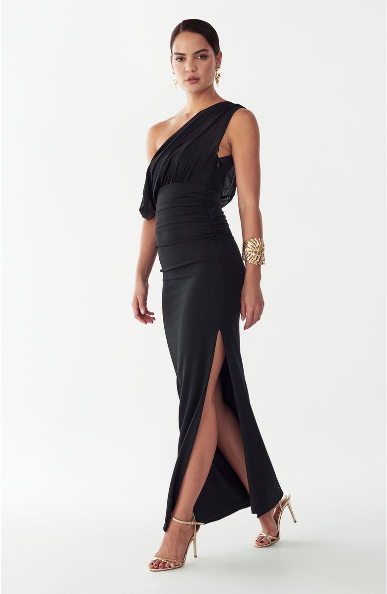 BWLDR Freya Maxi Dress, Alternate, color, Black