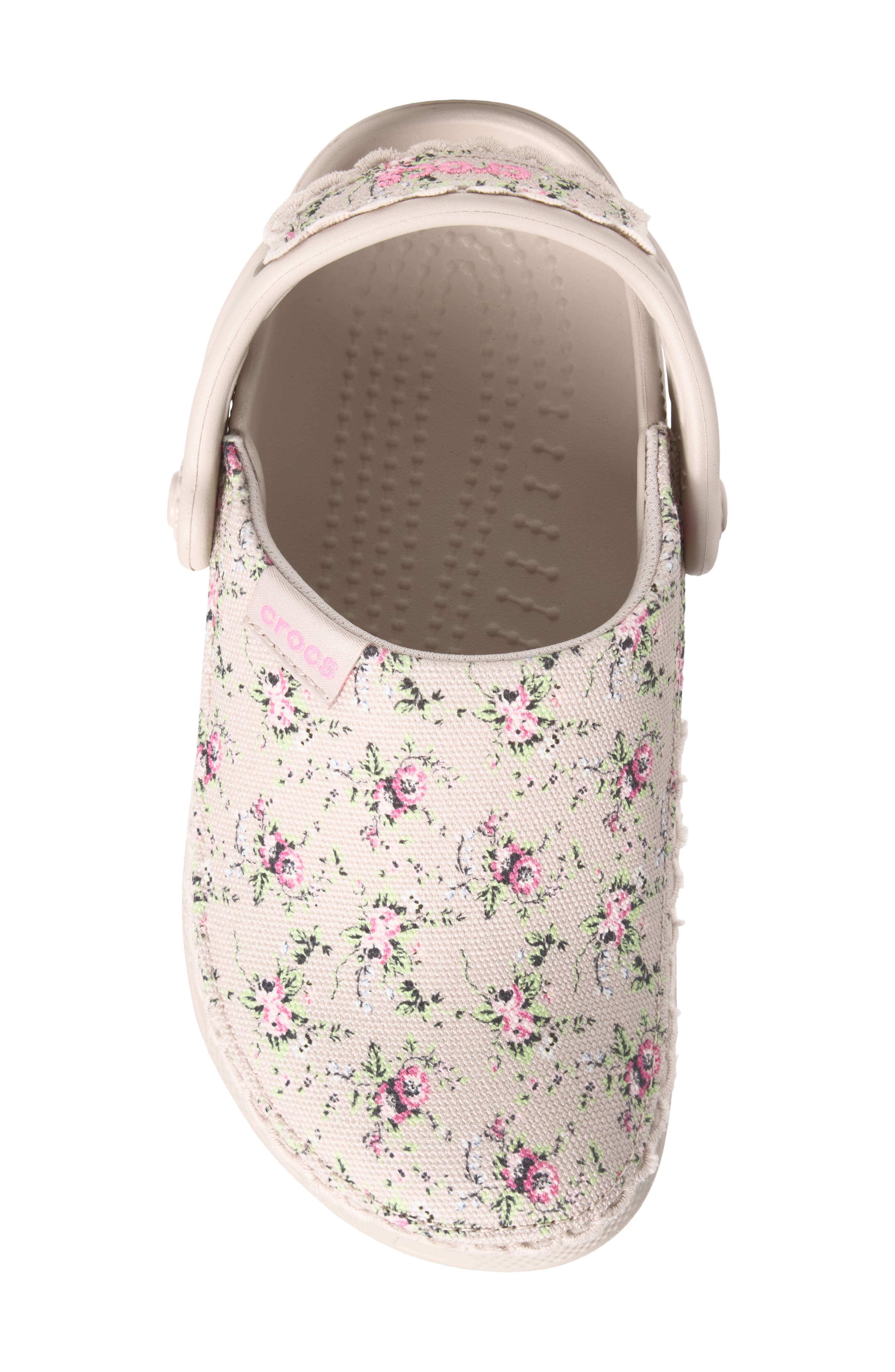 Kids' Classic Crafted Floral Clog, Alternate, color, COCOA CREAM