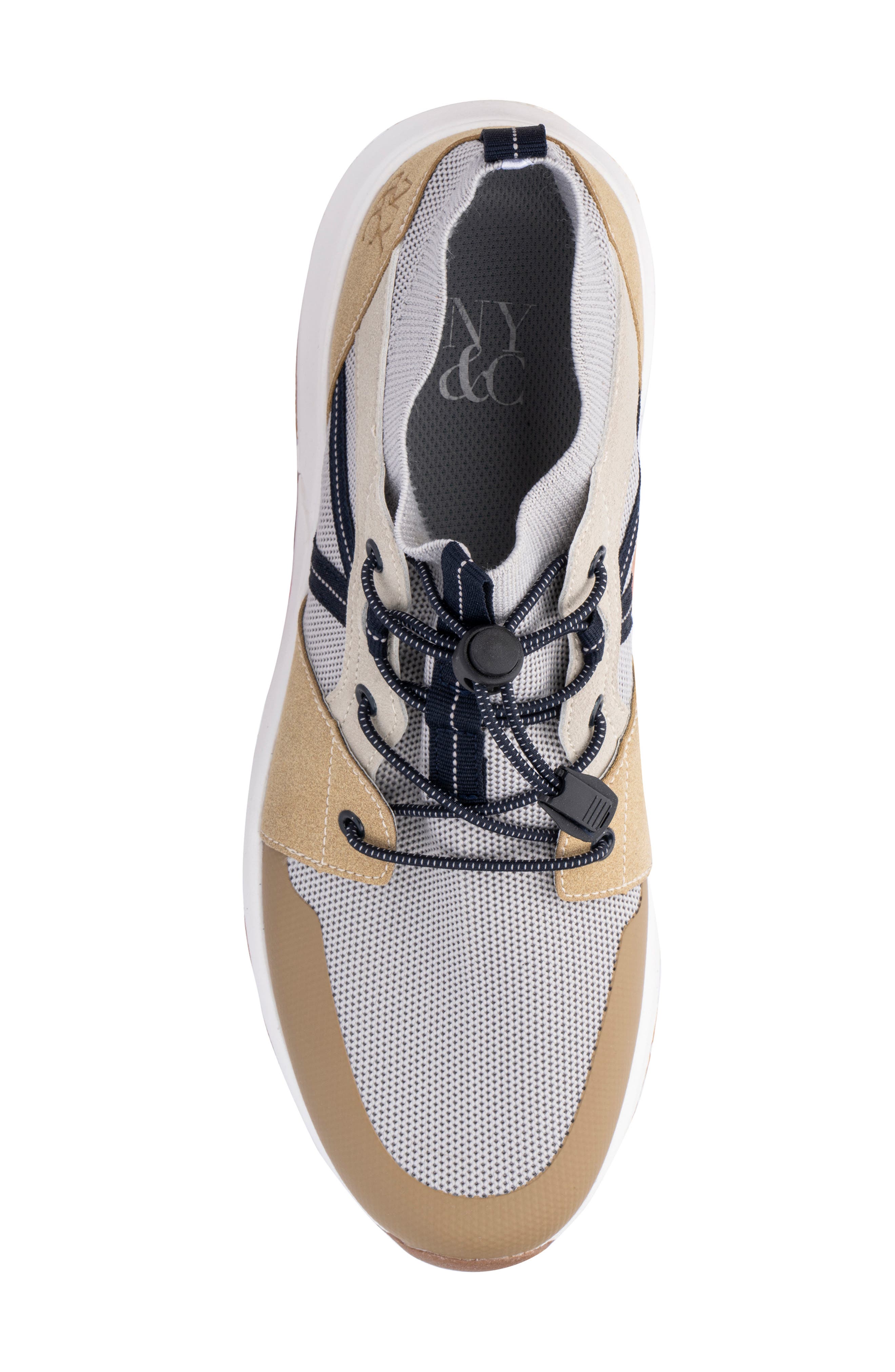 NEW YORK AND COMPANY Zion Sneaker, Alternate, color, Grey Multi