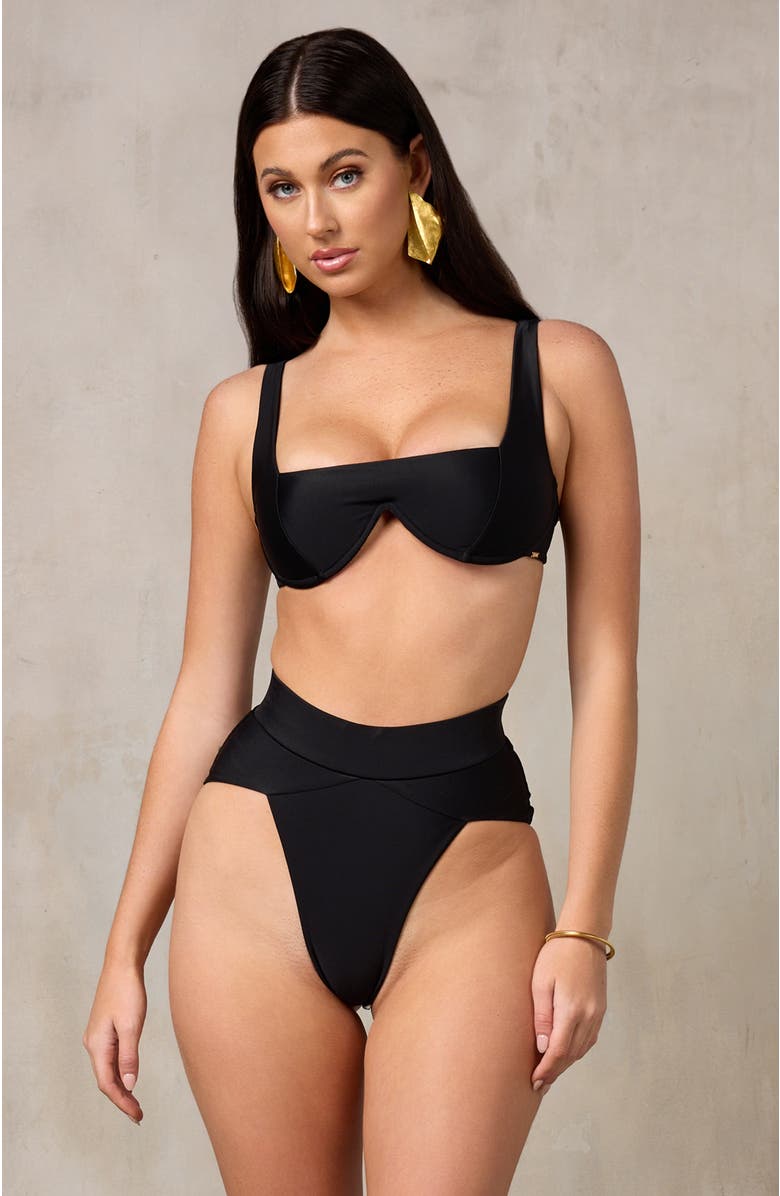 MBM Swim Aspire Bikini Bottom, Alternate, color, Black