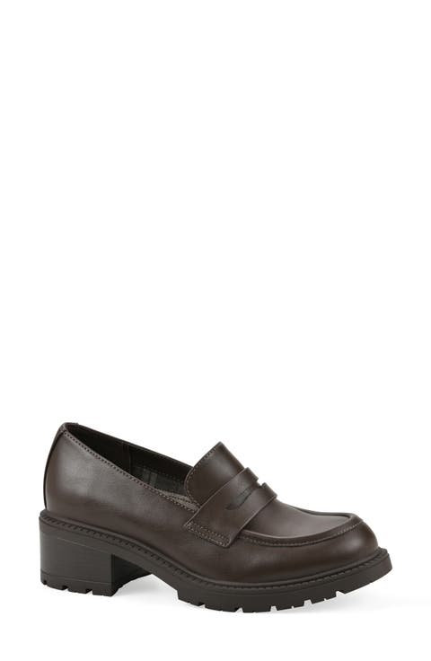 Brigetty Heeled Penny Loafer
