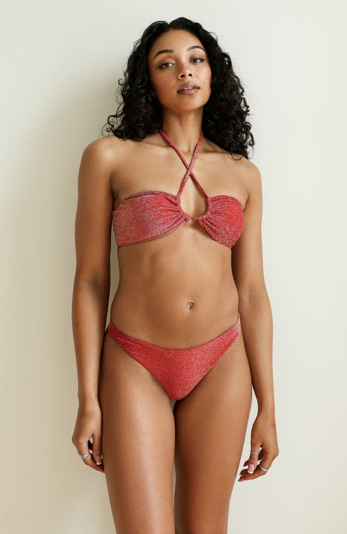 Dippin Daisys Seaport Thong Bikini Bottom In Flame