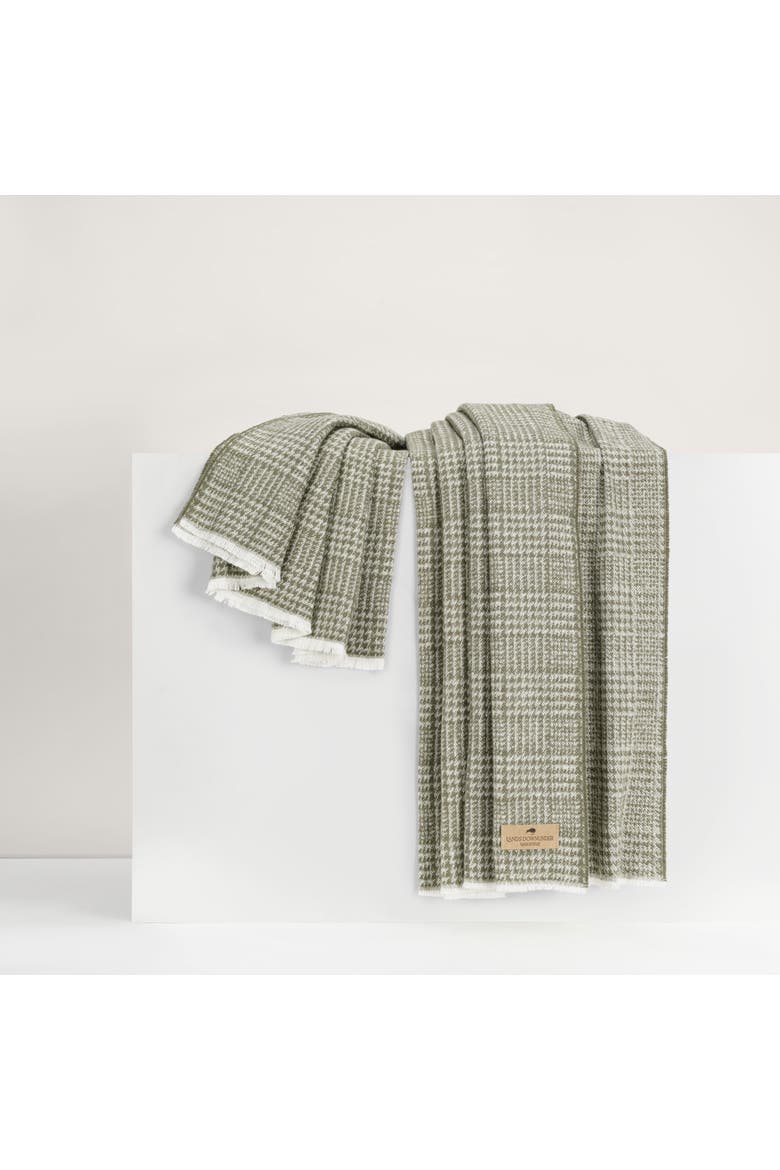 Sutton Plaid Throw, Main, color, Chive