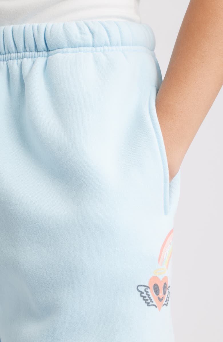 THE MAYFAIR GROUP Angels All Around Fleece Graphic Joggers, Alternate, color, Blue