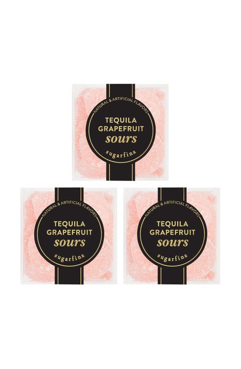Tequila Grapefruit Sours Set of 3 Candy Cubes