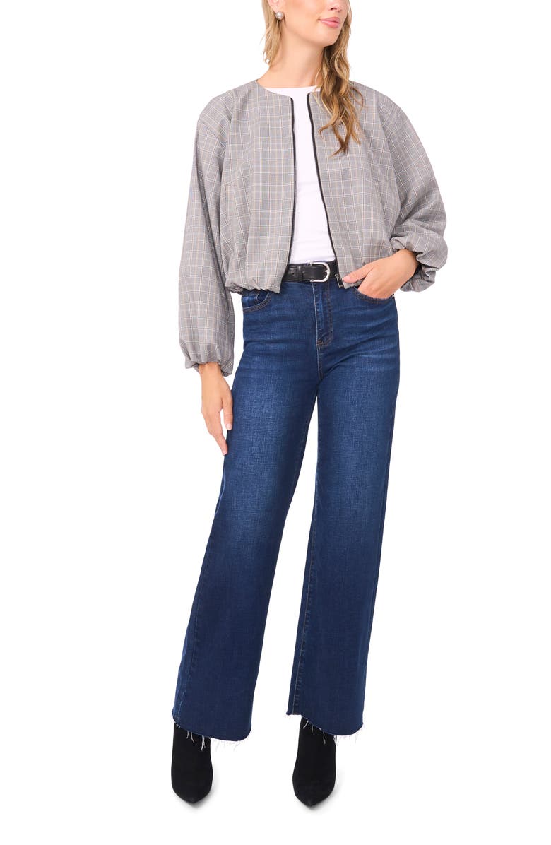 Vince Camuto Bubble Crop Jacket, Alternate, color, Rich Black