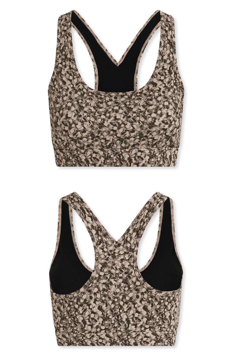 Varley Freesoft Selma Racerback Sports Bra, Alternate, color, Dappled Floral