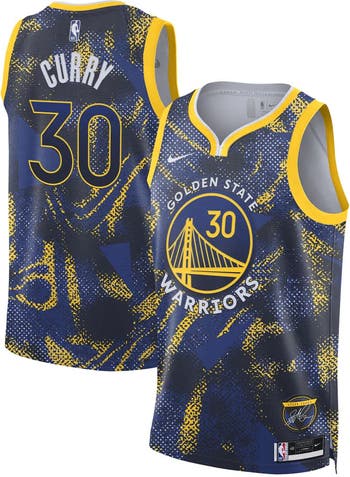 美品 NIKE WARRIORS CURRY ユニフォーム 2017-24 Golden State Warriors Curry #30 Nike Swingman Away