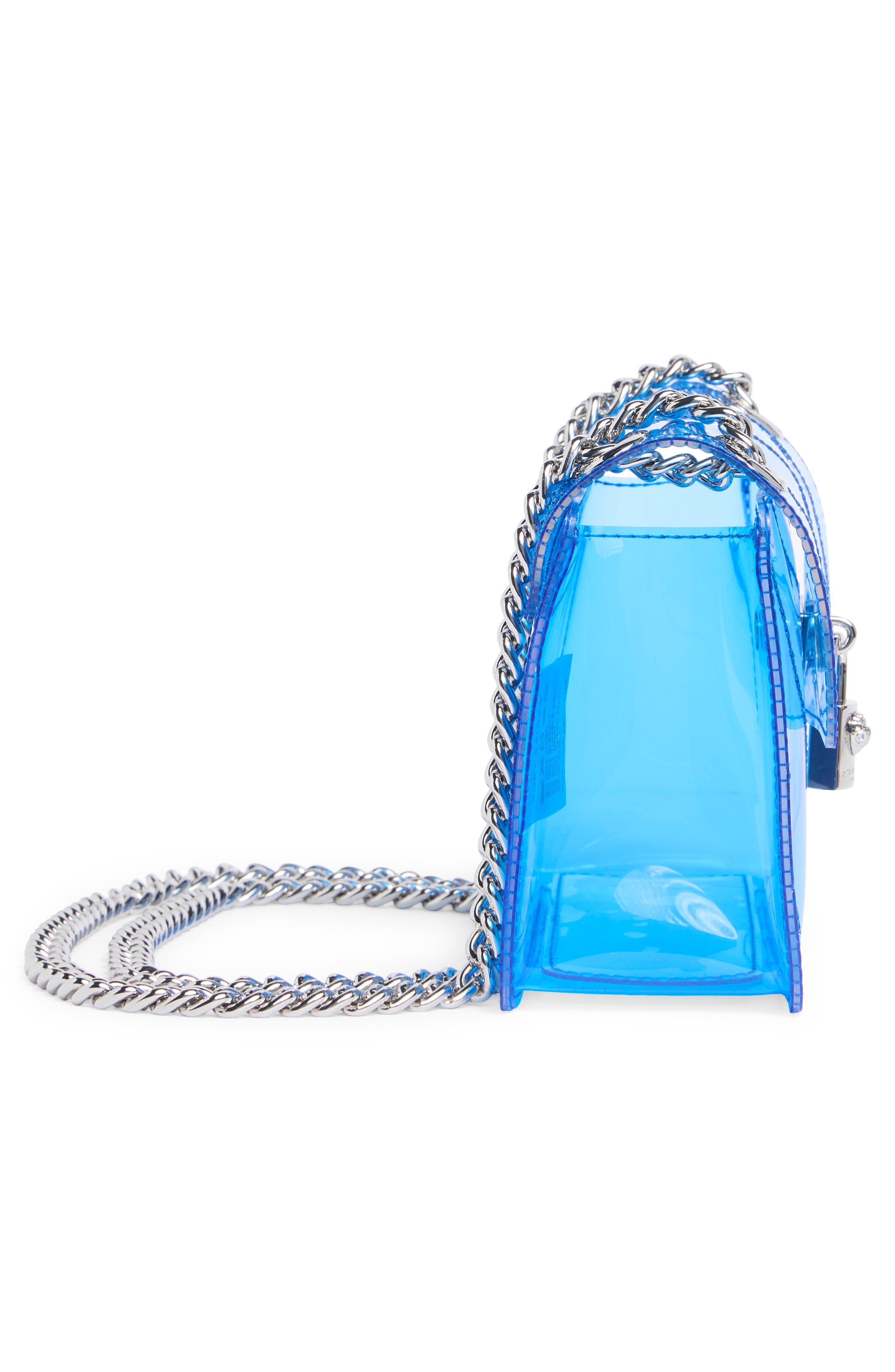 Mini Brixton Vinyl Crossbody Bag, Alternate, color, BLUE