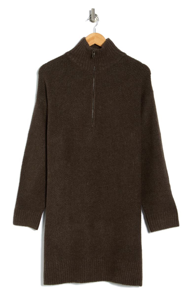 STITCHDROP Lincoln Square Half Zip Sweater Dress, Alternate, color,