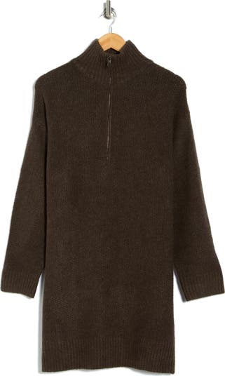 Lincoln Square Half Zip Sweater Dress