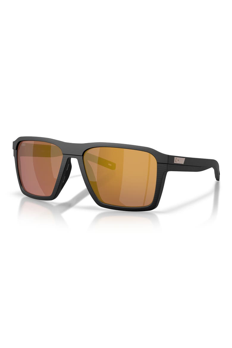 Antille 58mm Polarized Square Sunglasses, Alternate, color, NET PLUS BLACK / GOLD 580G