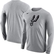 Nike Men's Nike Gray San Antonio Spurs Logo Core Long Sleeve T-Shirt