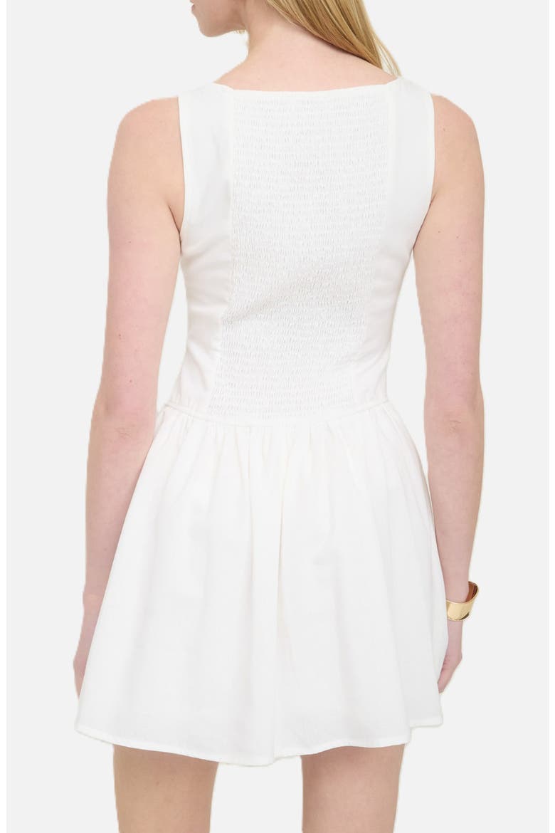 Drop Waist Minidress, Alternate, color, WHITE
