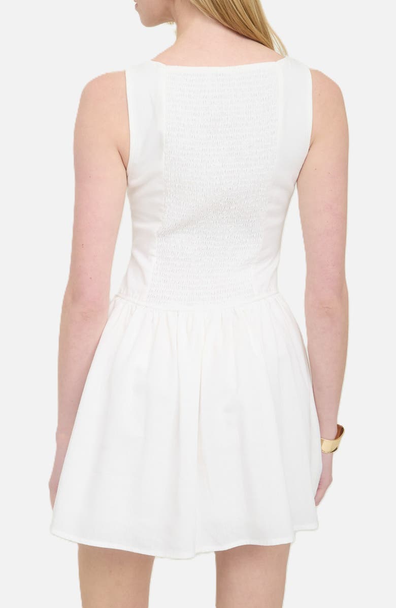 Blu Pepper Drop Waist Minidress, Alternate, color, White