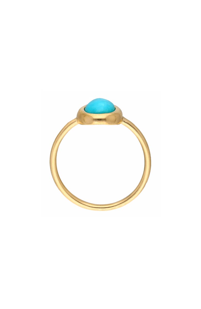 YS GEMS Arizona Turquoise Bezel Ring, Alternate, color, Blue