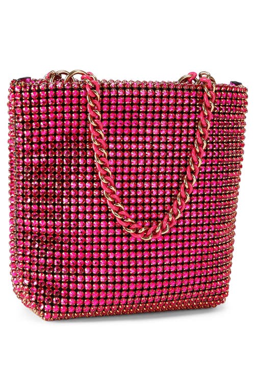 Kurt Geiger London Mini Crystal Embellished Party Tote In Pink