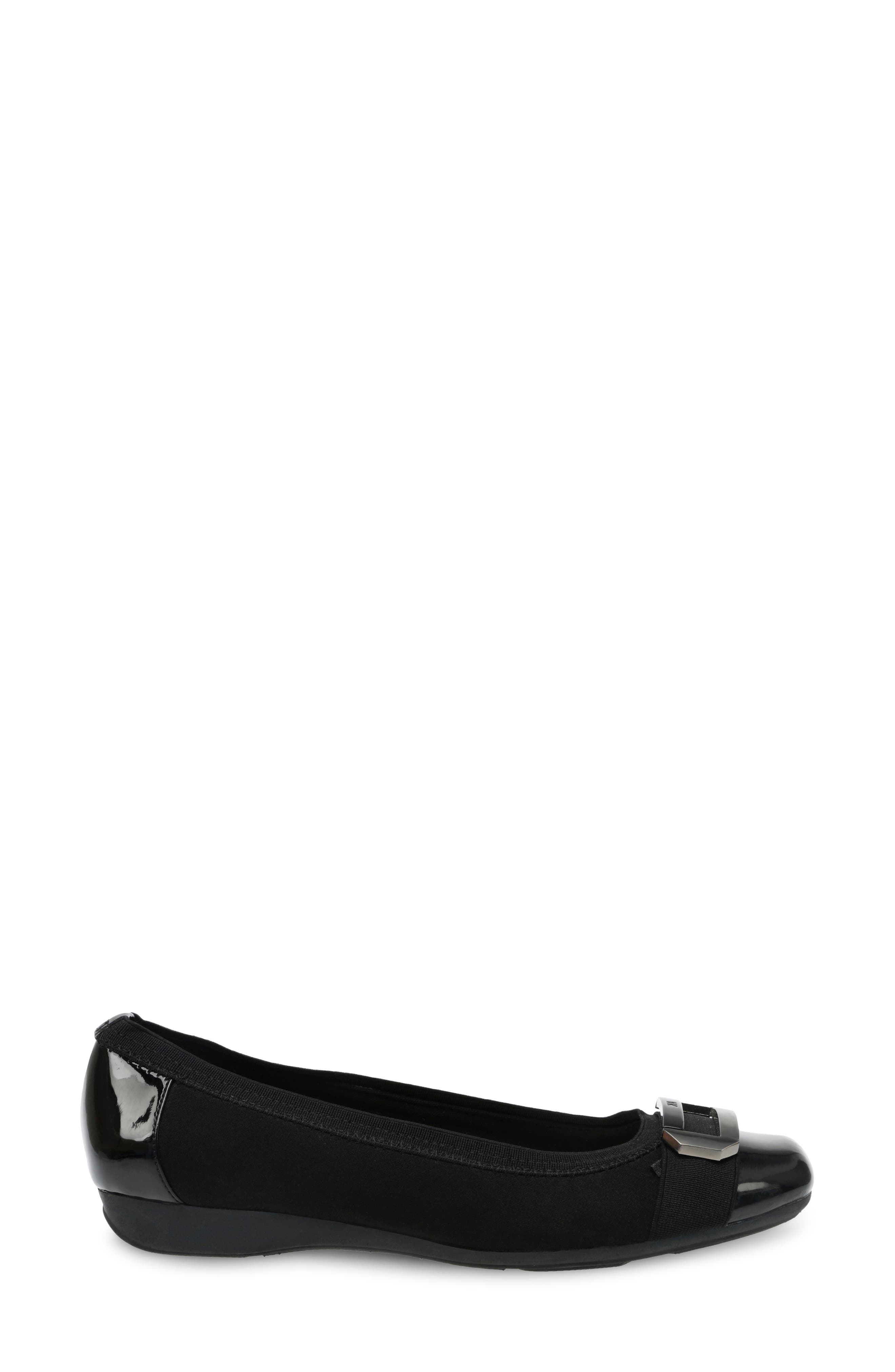 Anne Klein Uplift Flat, Alternate, color, Black Combo Fb