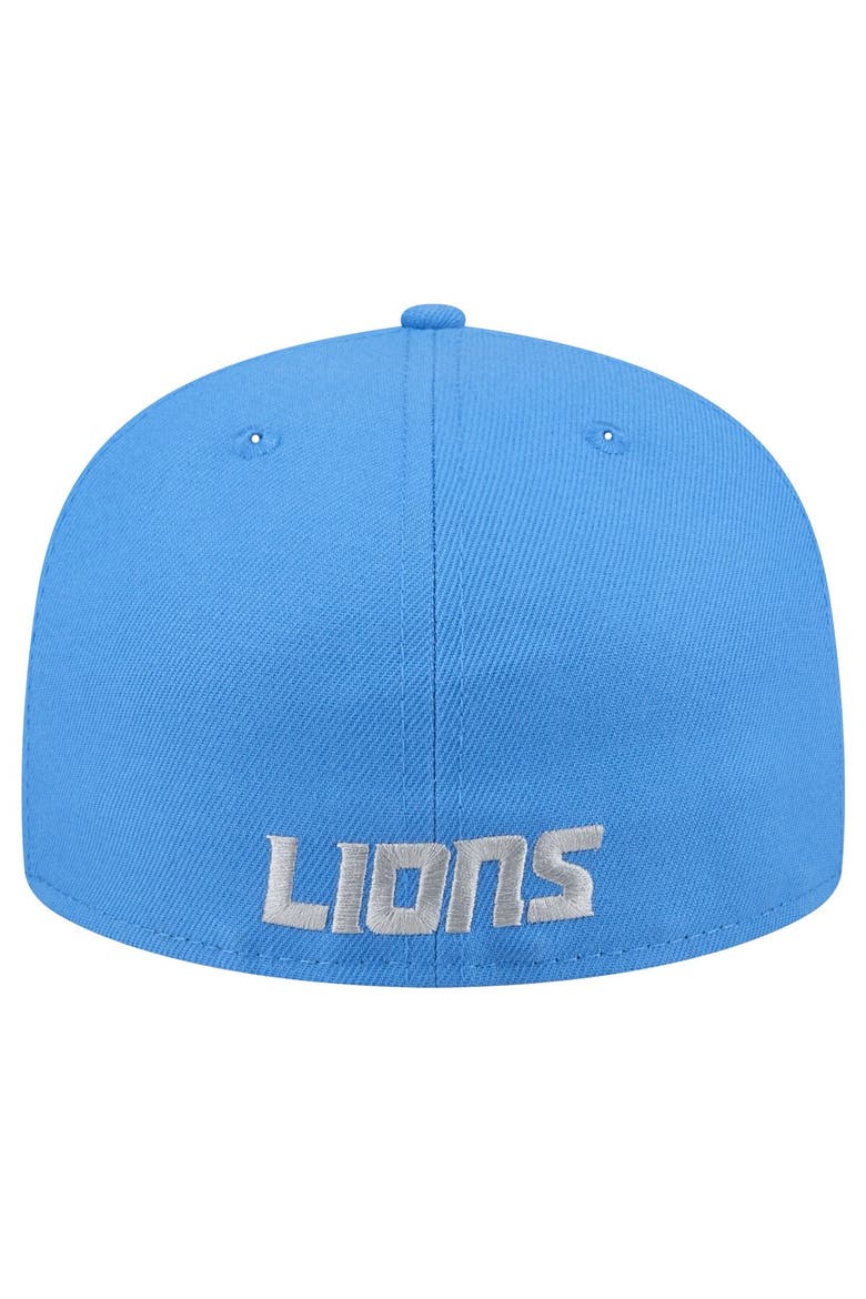 Men's New Era Blue Detroit Lions Omaha 59FIFTY Fitted Hat, Alternate, color, Blue