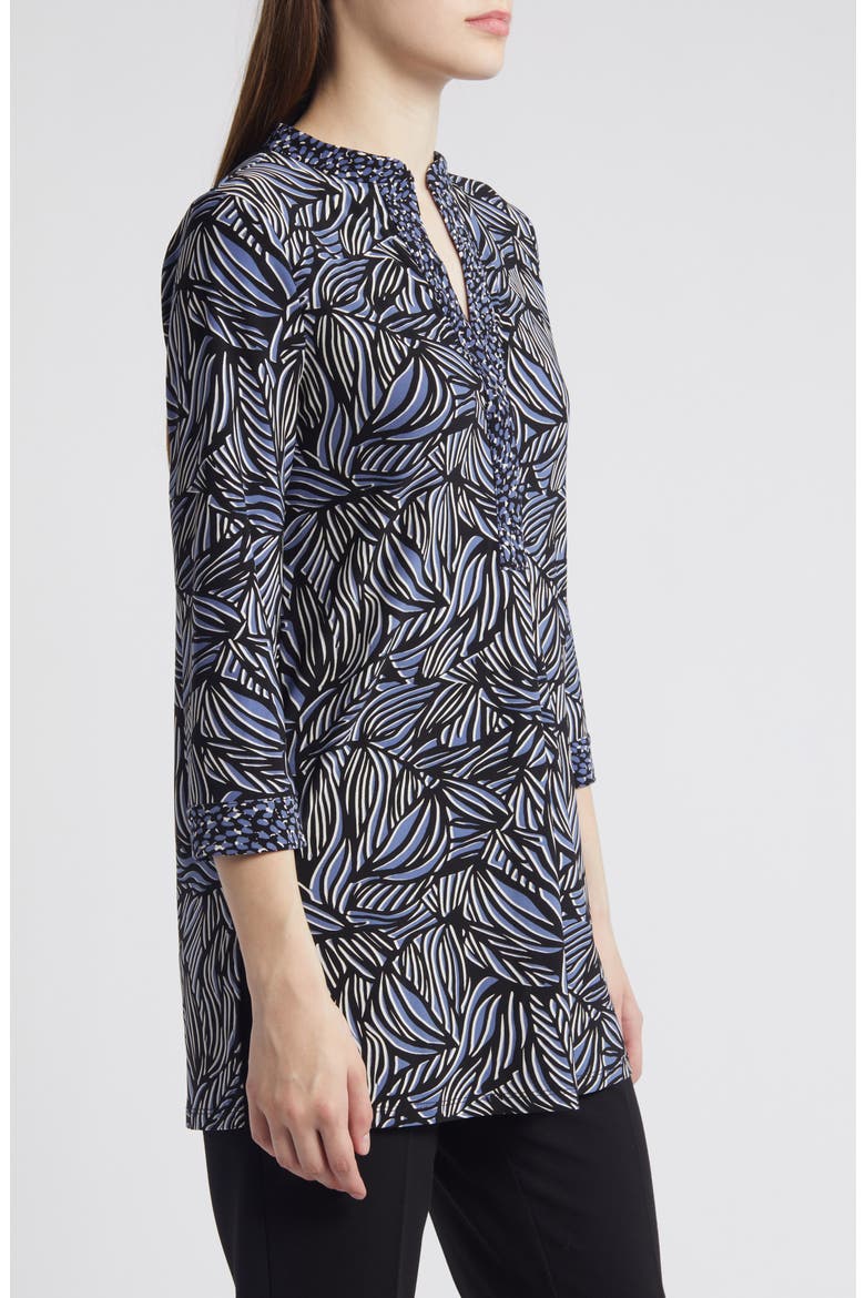 Allover Print Shirt, Alternate, color, BLU JAY/ ANNE BLACK MULTI