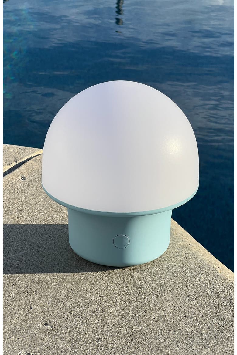 Portobello 6.6" Indoor/Outdoor USB-C Rechargeable Portable LED Table Lamp with 3-Way Dimmer, Alternate, color, Light Blue
