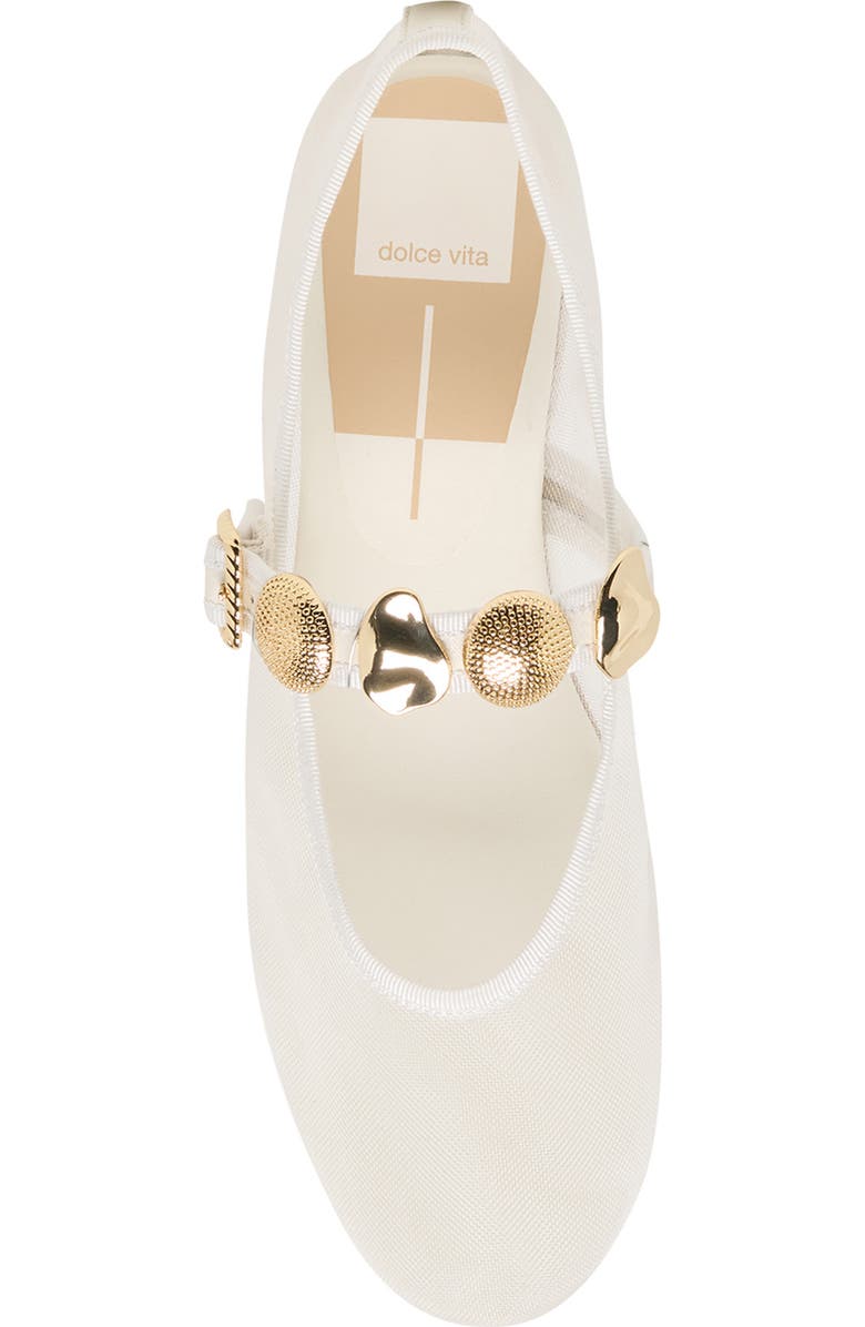 Dolce Vita Relan Mesh Mary Jane Flat, Alternate, color, White Mesh