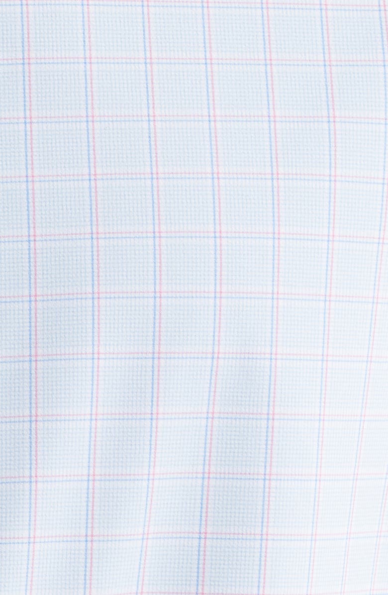 Mizzen+Main Leeward Trim Fit No Tuck Tattersall Check Button-Up Shirt, Alternate, color, Chambray Hampton Plaid