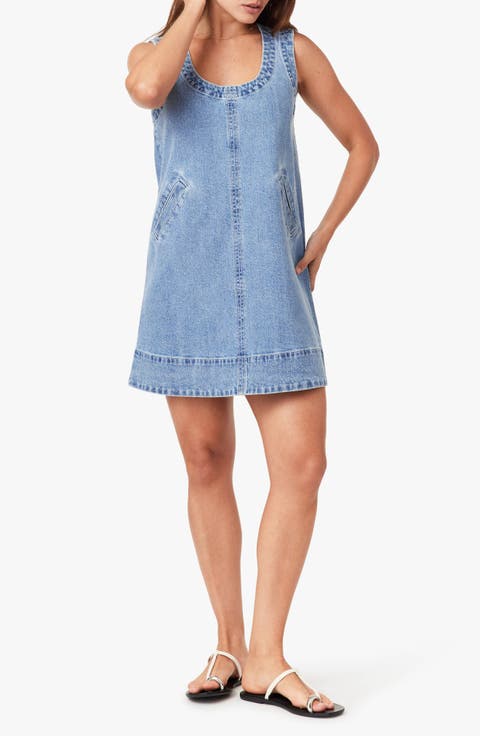 Micro Studded Denim Minidress