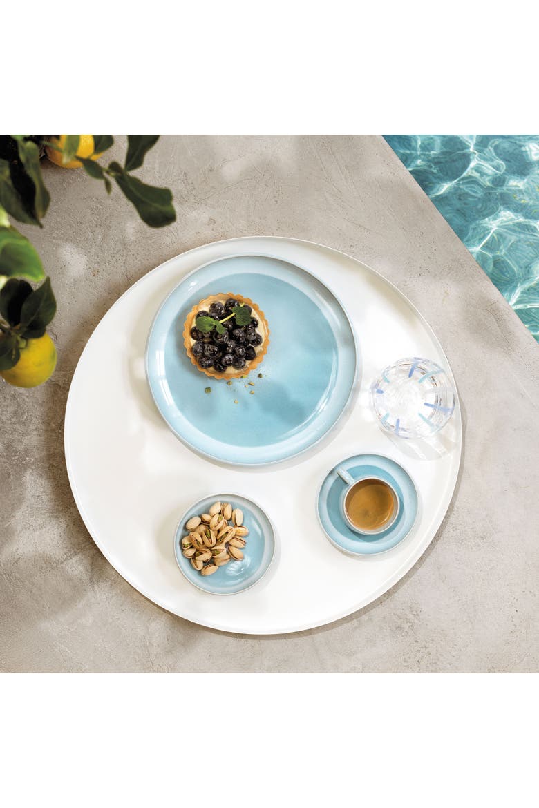 Perlemor Aqua Salad Plate, Alternate, color, Blue Green