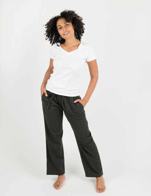 Leveret Cotton Flannel Holiday Pajama Pants In Gray