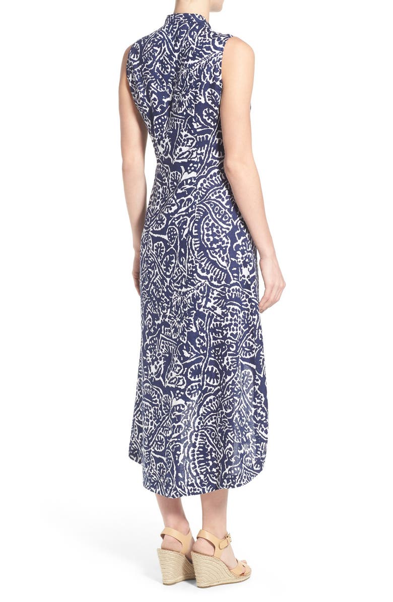 NIC+ZOE 'Seacoast' High/Low Linen Maxi Dress, Alternate, color,