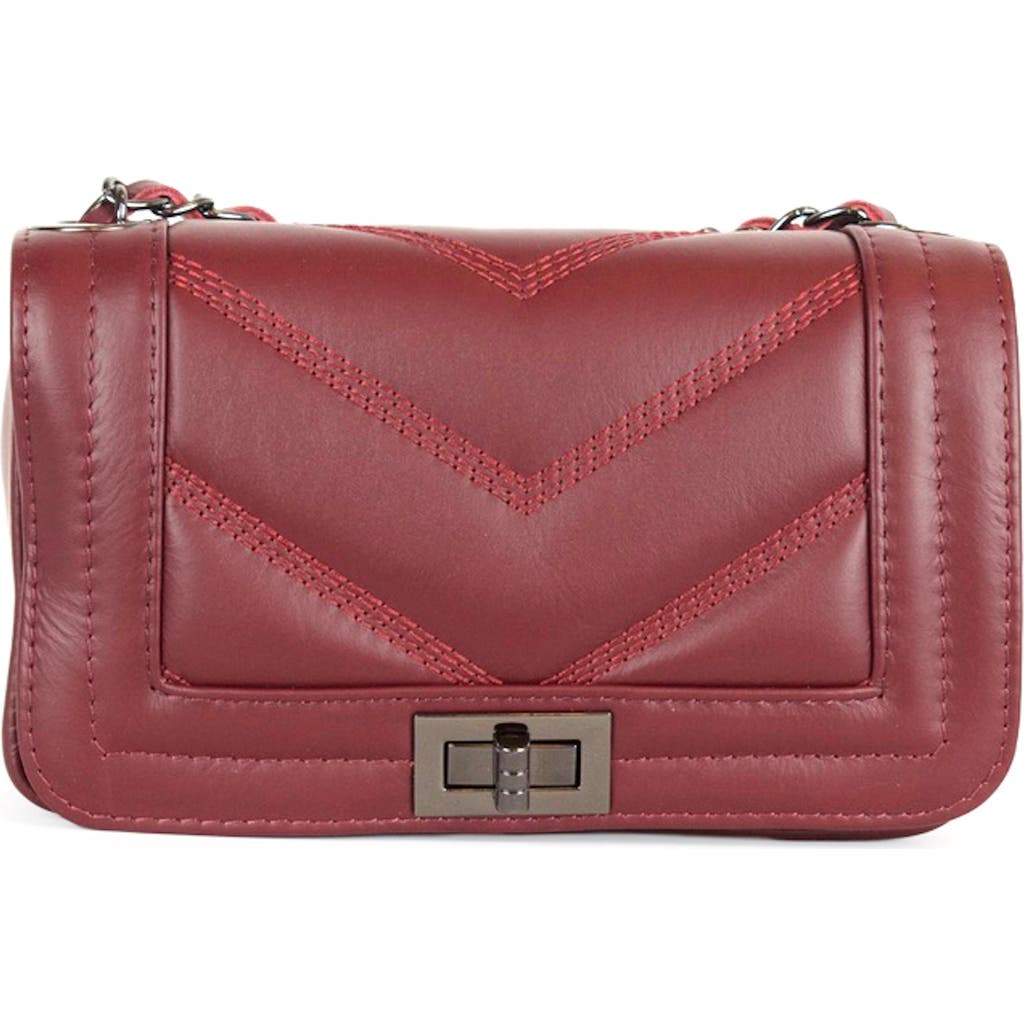 Persaman New York Ariana Quilted Crossbody Bag In Red