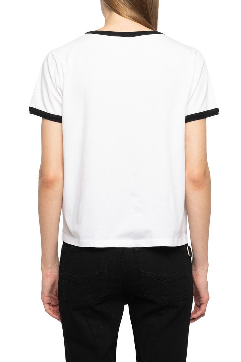 Alys Voltaire Paris Appliqué Cotton Graphic T-Shirt, Alternate, color, WHITE